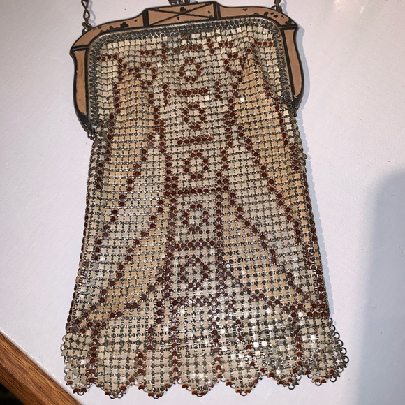 Whiting and Davis Vintage beaded satchel - Picture 9 of 16